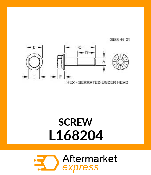 CAP SCREW, M12X1,5X23 DURLOCK 12.9 L168204