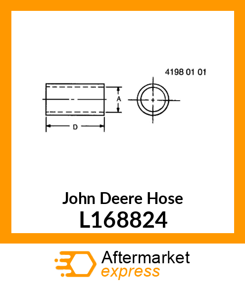 ASPIRATION HOSE, 620MM L168824