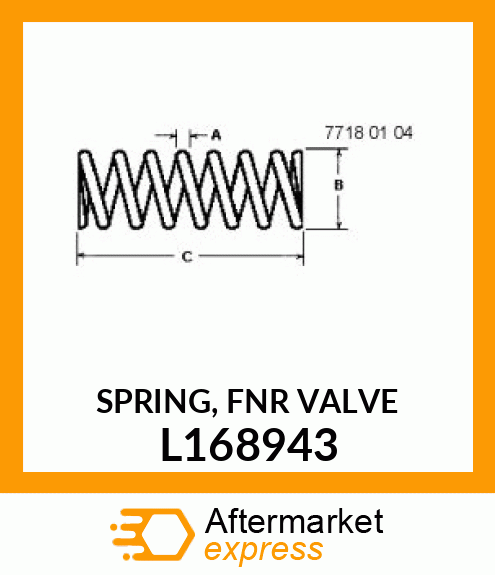 SPRING, FNR VALVE L168943