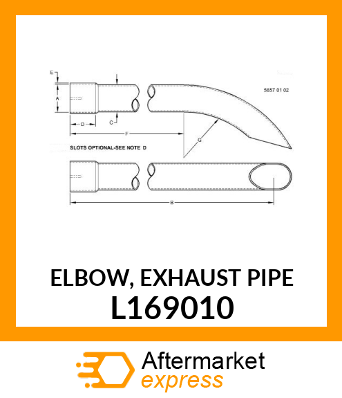 ELBOW, EXHAUST PIPE L169010
