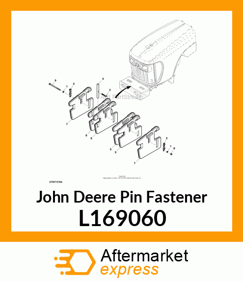 PIN FASTENER, FRONT WEIGHT L169060