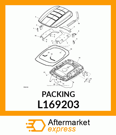 PACKING,RUBBER L169203