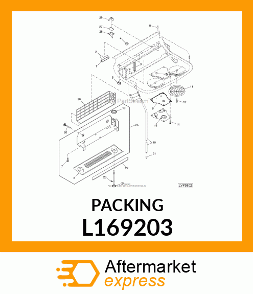 PACKING,RUBBER L169203