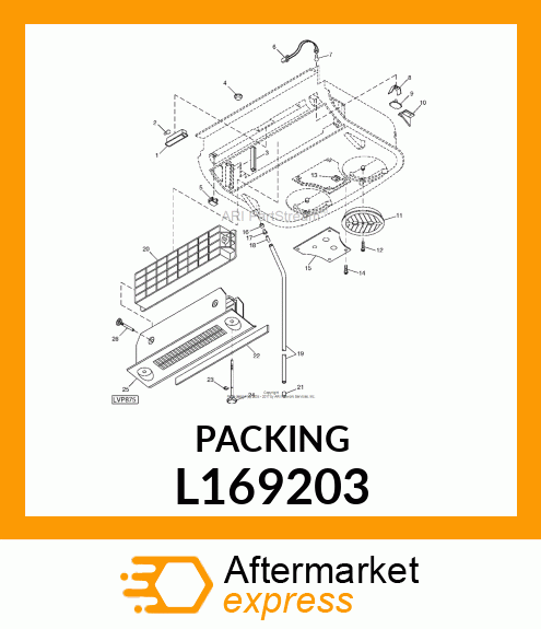 PACKING,RUBBER L169203