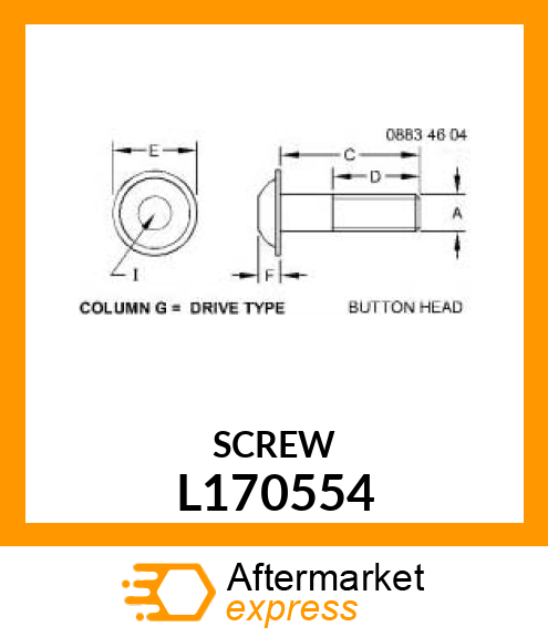 SCREW, FLANGED L170554