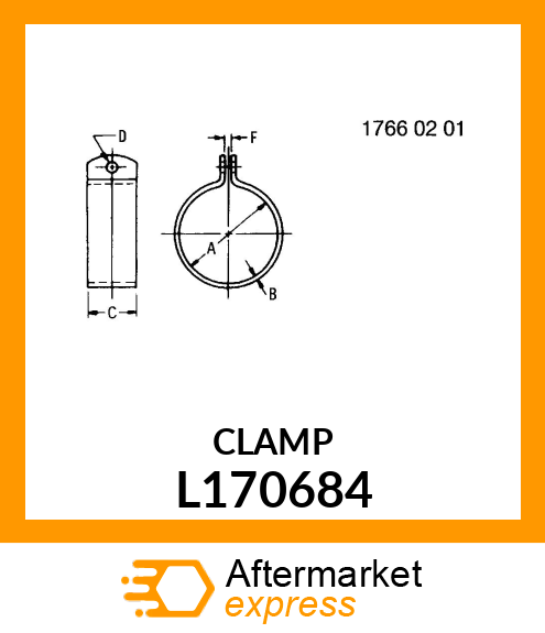 CLAMP,PIPE GR.65 HIGH L170684