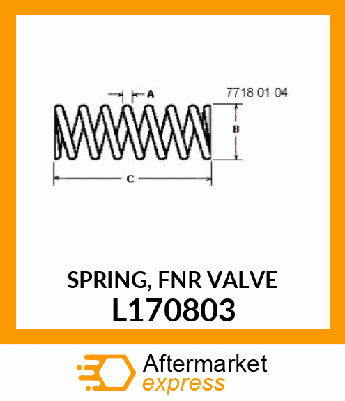 SPRING, FNR VALVE L170803