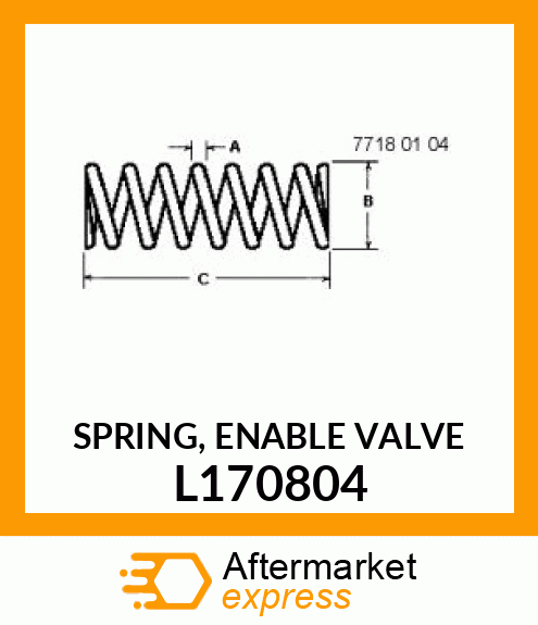 SPRING, ENABLE VALVE L170804