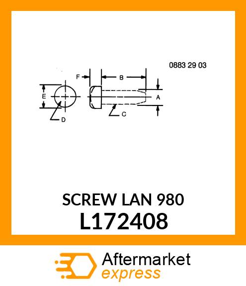 SCREW LAN 980 L172408