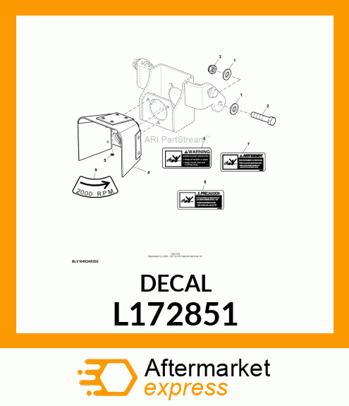 LABEL, WARNING FRONT PTO FRENCH L L172851