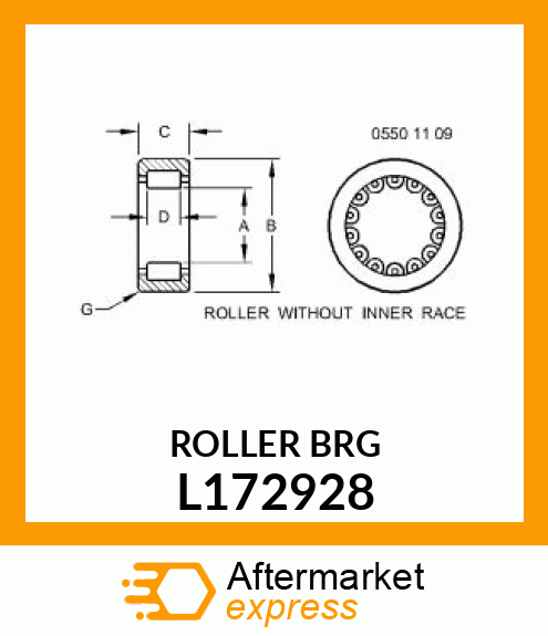 CYLINDRICAL ROLLER BEARING, ZYL. L172928