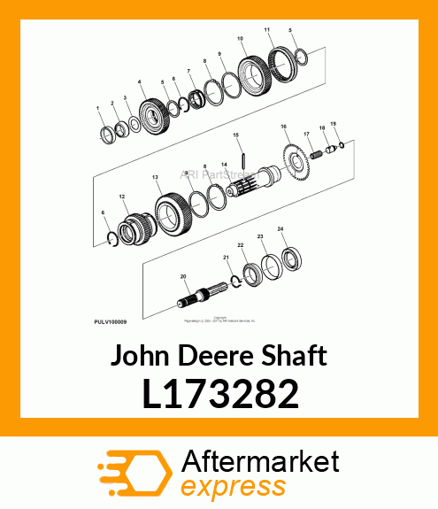 SHAFT, SHAFT, PTO OUTPUT L173282