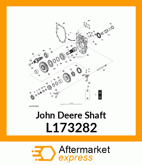 SHAFT, SHAFT, PTO OUTPUT L173282