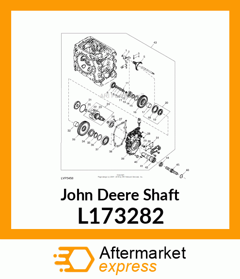 SHAFT, SHAFT, PTO OUTPUT L173282