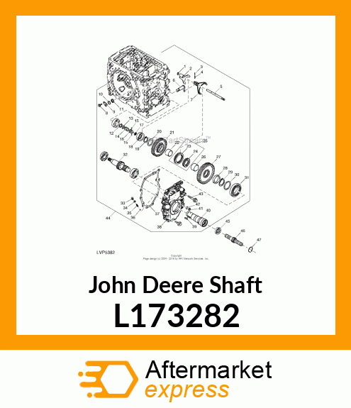 SHAFT, SHAFT, PTO OUTPUT L173282