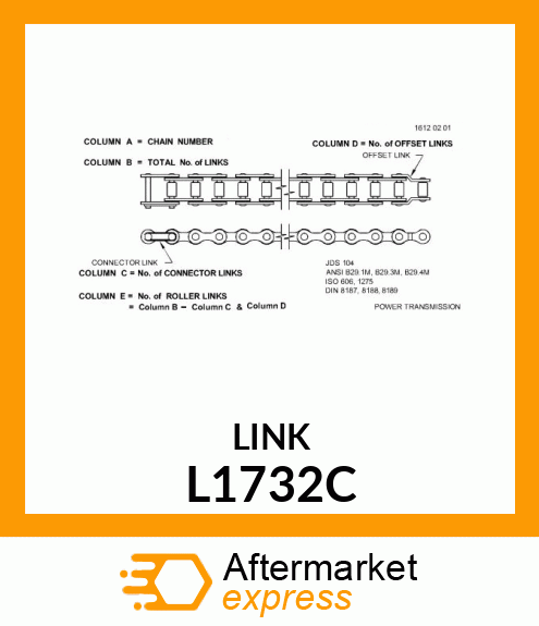 TRACK CHAIN W/O SHOES, L1732C