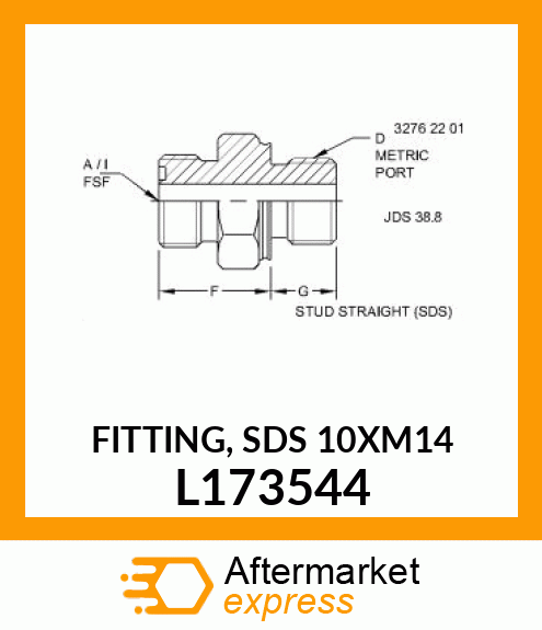 FITTING, SDS 10XM14 L173544