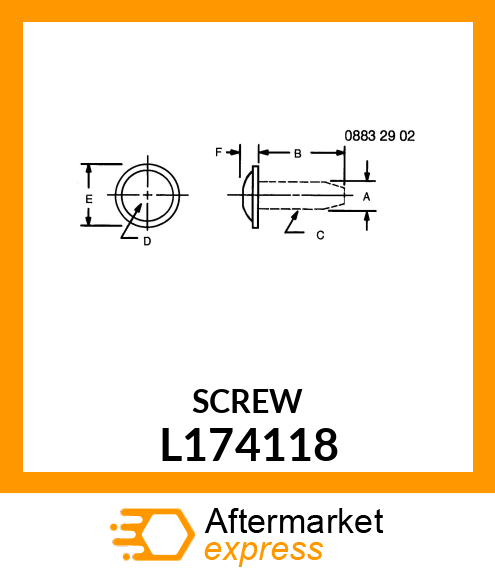 SCREW, SPECIAL TORX ST4.8X11 L174118