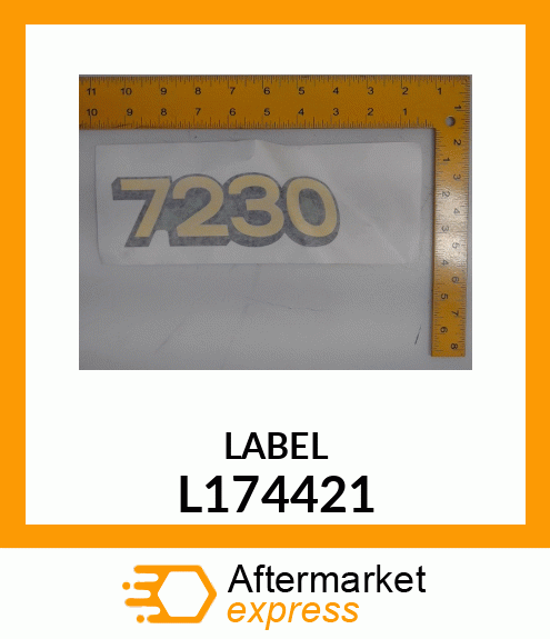 LABEL, 7230 RH (LAN 836) L174421