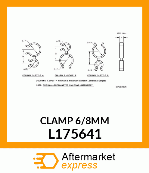 CLAMP 6/8MM L175641