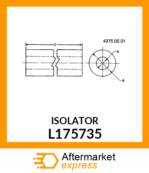 ISOLATOR, ISOLATOR, LOWER TUP21 L175735