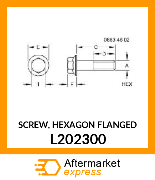 SCREW, HEXAGON FLANGED L202300