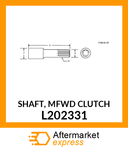 SHAFT, SHAFT W/ PLUG L202331