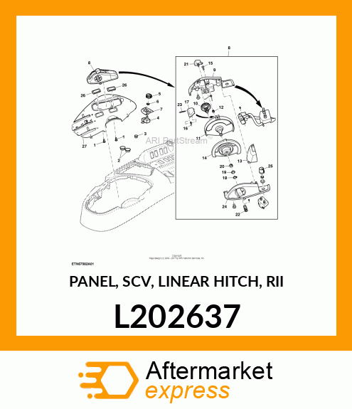 PANEL, SCV, LINEAR HITCH, RII L202637