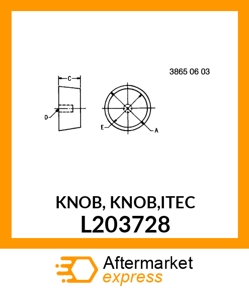 KNOB, KNOB,ITEC L203728