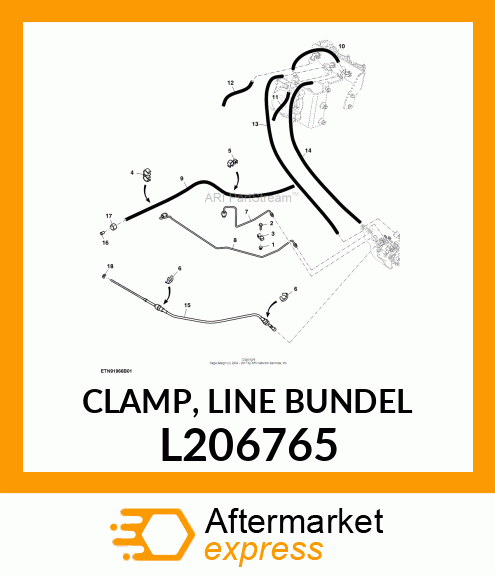 CLAMP, LINE BUNDEL L206765
