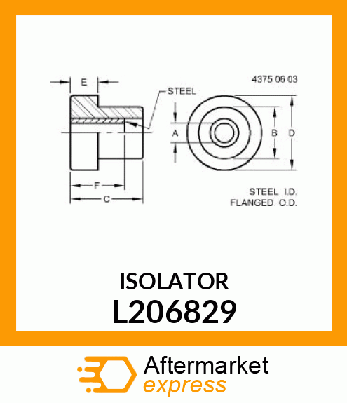 BUSHING, COMBICOOLER L206829