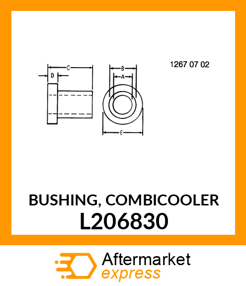 BUSHING, COMBICOOLER L206830