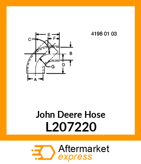 HOSE, CONDENSATE DRAIN, RUBBER L207220