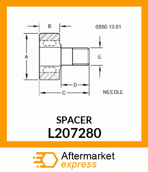 BEARING, ASSEMBLY, HOOD HINGE, FRON L207280