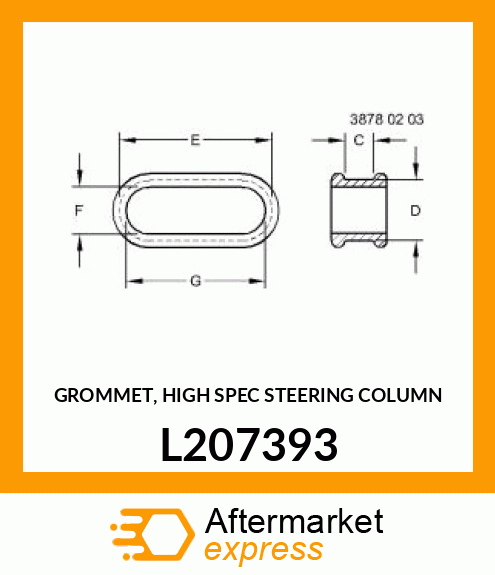 GROMMET, HIGH SPEC STEERING COLUMN L207393