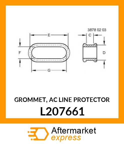 GROMMET, AC LINE PROTECTOR L207661