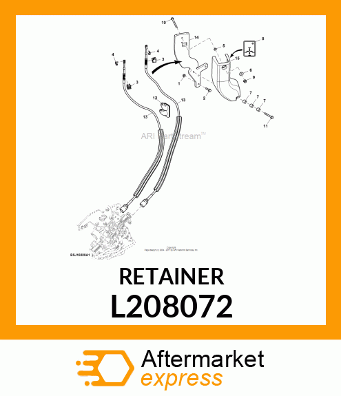 RETAINER, QUICK ADJUSTMENT PUSH L208072