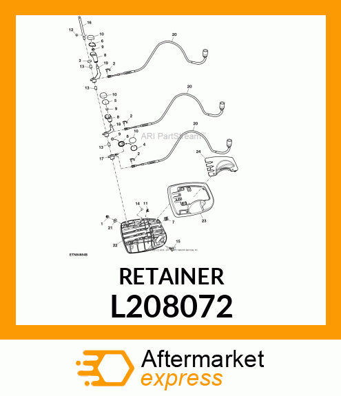 RETAINER, QUICK ADJUSTMENT PUSH L208072