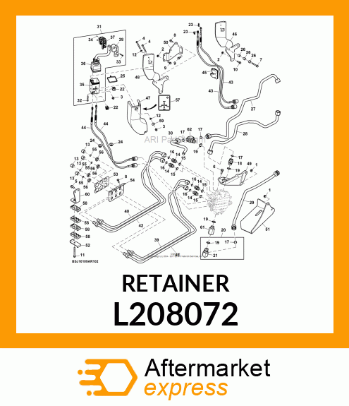 RETAINER, QUICK ADJUSTMENT PUSH L208072