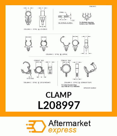 CLAMP, ROTATABLE L208997