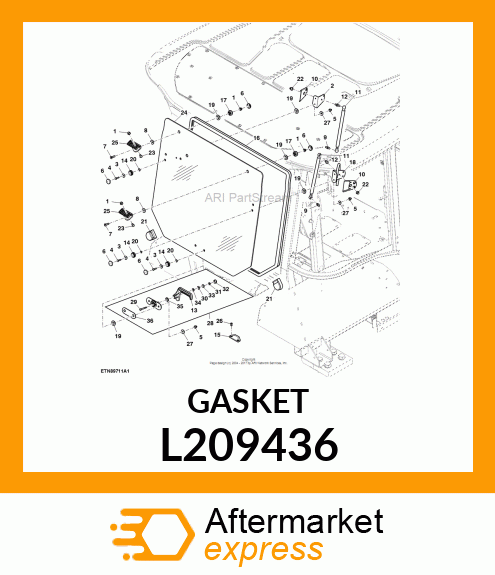 SEALING WASHER, RUBBER L209436