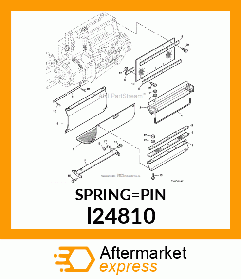 PIN, SPRING LOCKING l24810