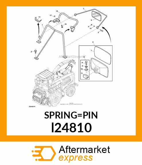 PIN, SPRING LOCKING l24810