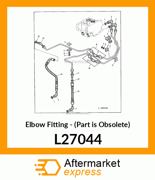 Elbow Fitting - (Part is Obsolete) L27044