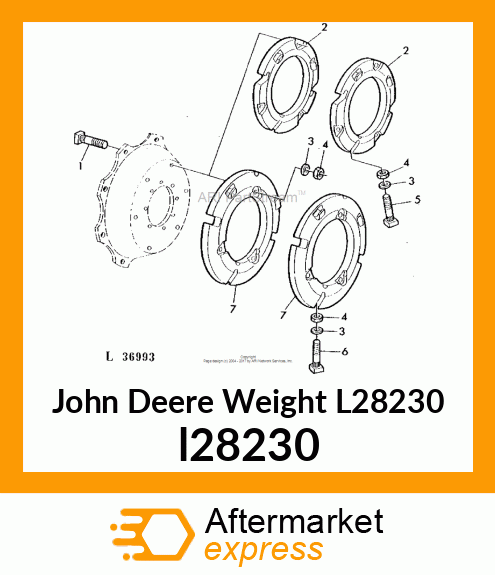 WEIGHT, WHEEL 38.5KG l28230