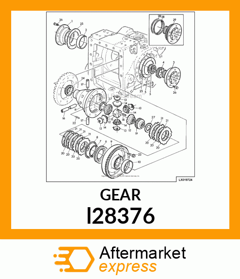 DIFF, BEVEL GEAR l28376