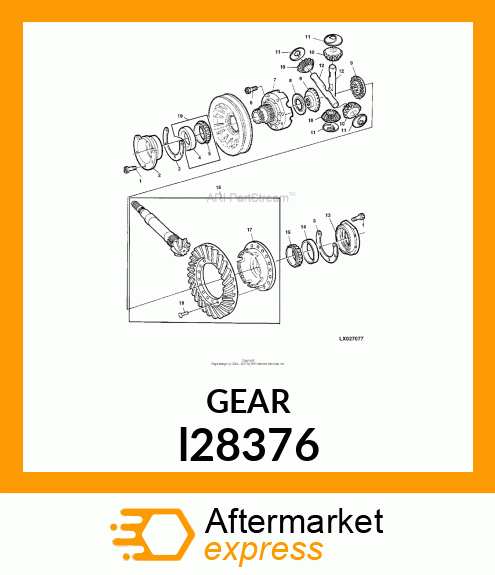 DIFF, BEVEL GEAR l28376