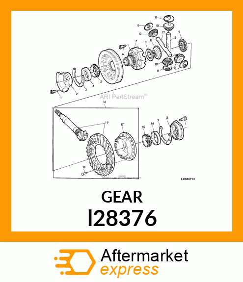 DIFF, BEVEL GEAR l28376