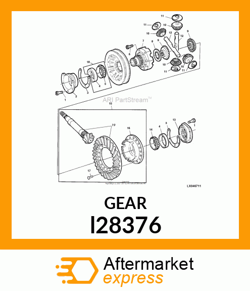 DIFF, BEVEL GEAR l28376