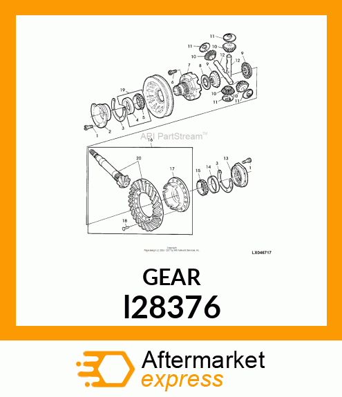 DIFF, BEVEL GEAR l28376